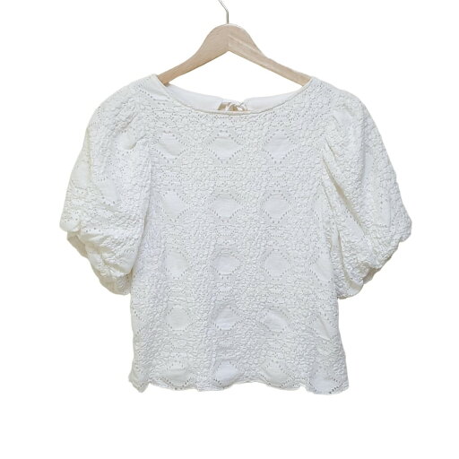 【新着】【中古】NICE CLAUP(ナイスクラップ) チュニック 半袖 白 【新着】【中古】NICE CLAUP(ナイスクラップ) チュニック 半袖 白