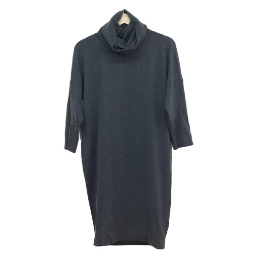 【中古】DAMAcollection(ダーマコレクション) ワンピース タートルネック/長袖/ひざ丈/ニット ダークグレー 【中古】DAMAcollection(ダーマコレクション) ワンピース タートルネック/長袖/ひざ丈/ニット ダークグレー