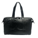 【中古】PORTER/吉田(ポーター) ドネ ボストンバッグ 本体ロックなし 黒 レザー