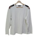 【中古】BLACK LABEL CRESTBRIDGE(ブラックレーベルクレストブリッジ) 長袖カットソー チェック柄 アイボリー×黒×マルチ