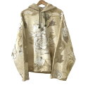 【中古】ACNE STUDIOS(アクネ ストゥディオズ) パーカー 長袖/花柄/プルオーバー ライトイエロー×カーキ×白