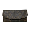 【中古】LOUIS VUITTON(ルイヴィトン) ポルトフォイユエミリー 長財布 ルージュ