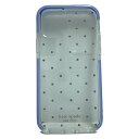 【中古】Kate spade(ケイトスペード) 携帯電話ケース iPhoneケース/ラインストーン/iPhone12/12PRO クリア×ライトブルー