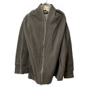 【中古】DOUBLE STANDARD CLOTHING(ダブルスタンダードクロージング) パーカー 長袖/ジップアップ グレーベージュ