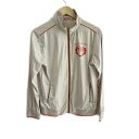 【中古】CastelbajacSport(カステルバジャックスポーツ) ジャージ 長袖 ベージュ×オレンジ