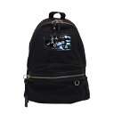 【新着】【中古】MARC JACOBS(マークジェイコブス) ザ ロック バックパック リュックサック 豹柄/スタッズ 黒×ベージュ×ダークブラウン コットン、レザー(4)
