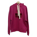 【中古】ISABEL MARANT ETOILE(イザベルマランエトワール) パーカー 長袖/プルオーバー/オーバーサイズ ピンク×ボルドー×レッド(4)