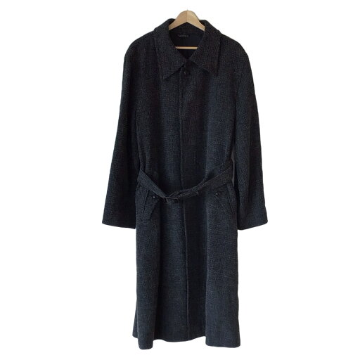 【中古】monsieur NICOLE(ムッシュニコル) コート 長袖/冬 ダークグレー×黒 【中古】monsieur NICOLE(ムッシュニコル) コート 長袖/冬 ダークグレー×黒