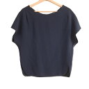 【中古】Tiara(ティアラ) チュニック クルーネック/半袖 ダークネイビー
