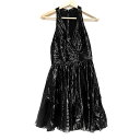 【中古】alice+olivia(アリスオリビア) ドレス ノースリーブ/ひざ丈/ラメ 黒