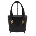【新着】【中古】Ungaro(ウンガロ) バニティバッグ 黒 レザー