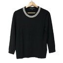 【中古】BrooksBrothers(ブルックスブラザーズ) 長袖セーター クルーネック/パール 黒(4)
