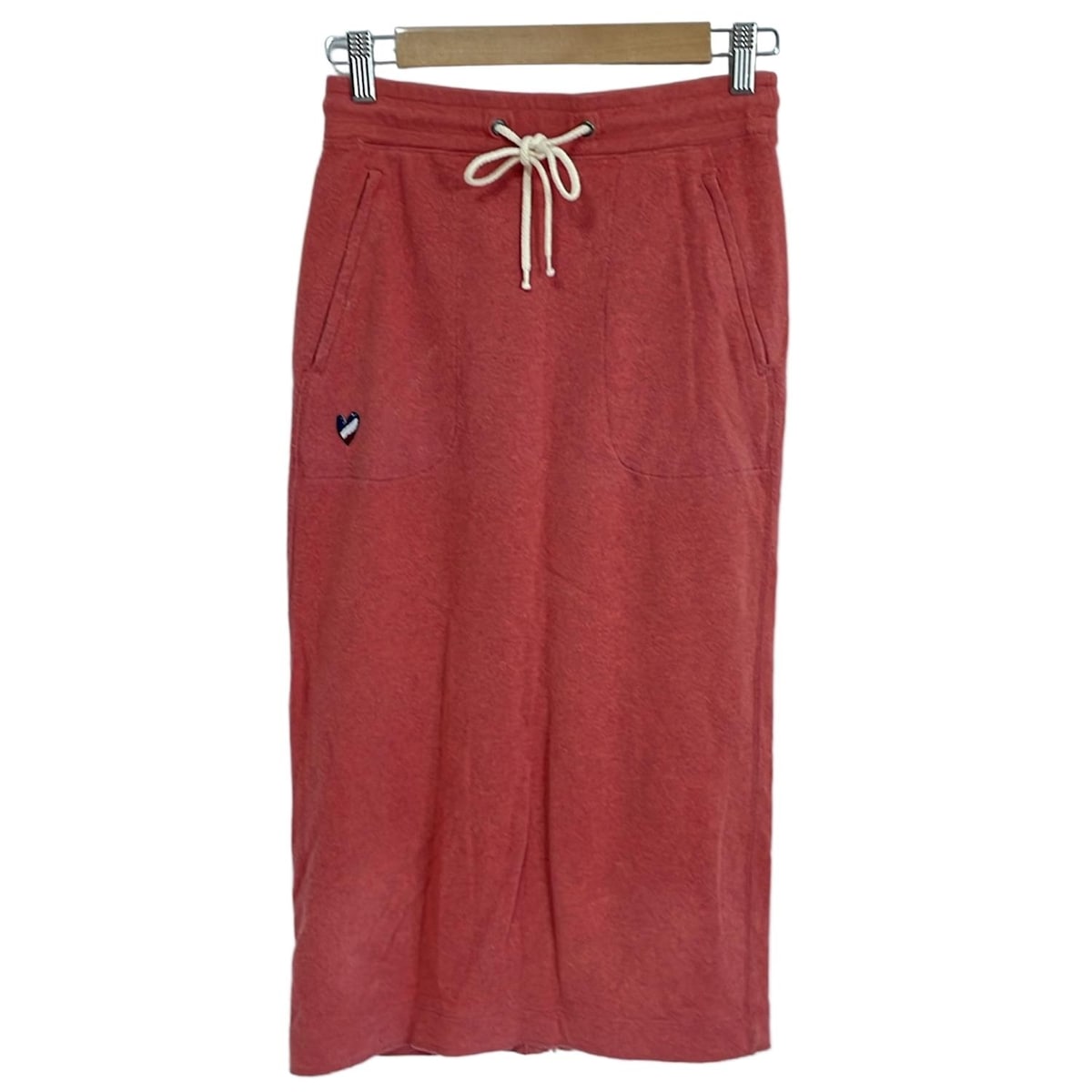 【中古】PLS+T(PLST)(プラステ) ロングスカート ウエストゴム レッド(4)