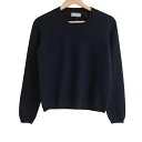 【新着】【中古】MargaretHowell(マーガレットハウエル) 長袖セーター クルーネック/カシミヤ 黒