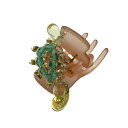 【中古】ComplexBIZ(コンプレックスビズ) アクセサリー ヘアクリップ/ビーズ ライトオレンジ×グリーン×マルチ