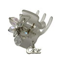 【中古】ComplexBIZ(コンプレックスビズ) アクセサリー ヘアクリップ/ラインストーン/ビーズ/ビジュー クリア×クリアオーロラ