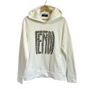【中古】FENDI(フェンディ) パーカー 長袖 白