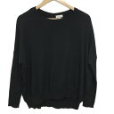 【中古】MACKINTOSH PHILOSOPHY(マッキントッシュフィロソフィー) 長袖セーター クルーネック 黒