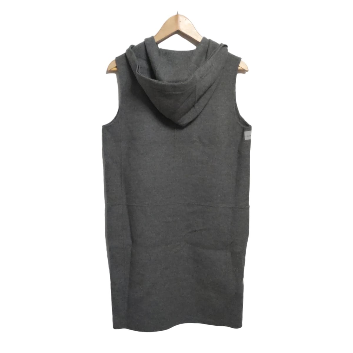 【新着】【中古】S Max Mara(マックスマーラ) コート ノースリーブ/ジレ/フード付き/秋/CUCITO AMANO グレー