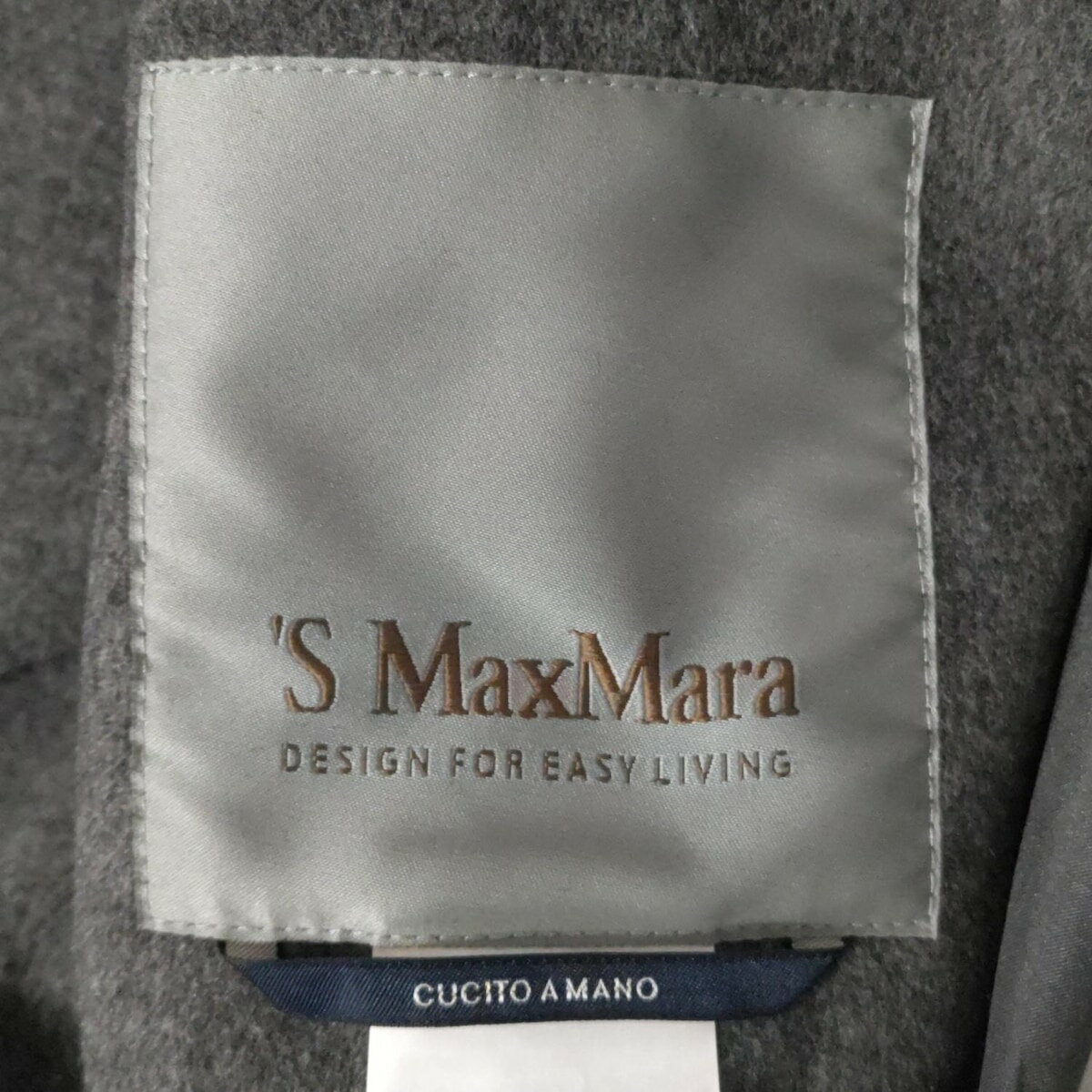 【新着】【中古】S Max Mara(マックスマーラ) コート ノースリーブ/ジレ/フード付き/秋/CUCITO AMANO グレー