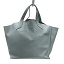 【中古】FURLA(フルラ) トートバッグ ライトブルー レザー