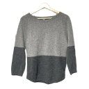 【中古】MACKINTOSH PHILOSOPHY(マッキントッシュフィロソフィー) 長袖セーター クルーネック/カシミヤ グレー×ダークグレー