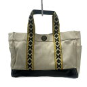 【中古】TORY BURCH(トリーバーチ) トートバッグ アイボリー×黒×イエロー レザー(4)