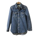 【新着】【中古】Off-White(オフホワイト) Gジャン 長袖/花柄/ダメージ加工/春/秋 ブルー×アイボリー×マルチ(4)