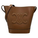 【中古】CELINE(セリーヌ) スモール バケット キュイル トリオンフ ショルダーバッグ タン(ブラウン)