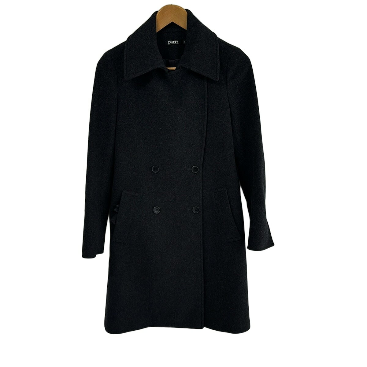 【中古】DKNY(ダナキャラン) コート 長袖/秋/冬 ダークグレー