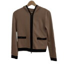 【中古】FOXEY NEW YORK(フォクシーニューヨーク) パーカー 長袖/ニット ダークブラウン×黒