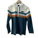 【中古】L.L.Bean(エルエルビーン) パーカー 長袖/ボーダー ネイビー×アイボリー×マルチ