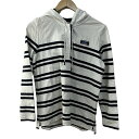 【中古】L.L.Bean(エルエルビーン) パーカー 長袖/ボーダー 白×ダークネイビー