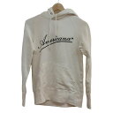 【中古】L'Appartement(アパルトモン) パーカー 長袖 白×黒