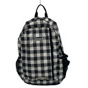 【中古】Coleman(コールマン) リュックサック チェック柄 黒×白