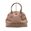 【中古】COACH(コーチ) ハンドバッグ ピンク レザー