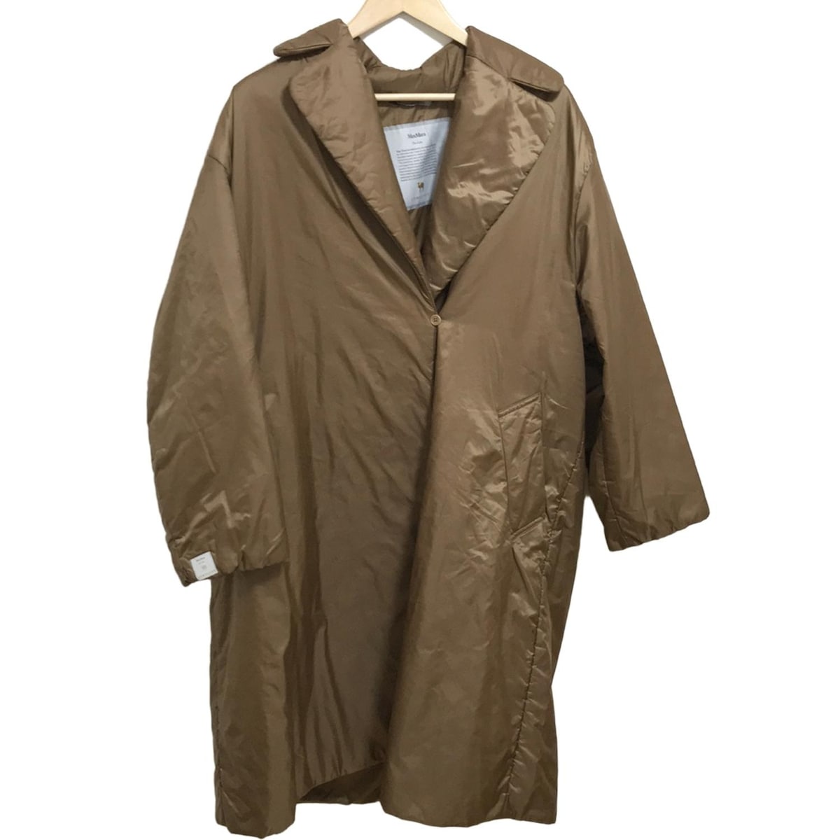 【中古】Max Mara(マックスマーラ) コート 長袖/The Cube/CAMELUXE/中綿/冬 ブラウン