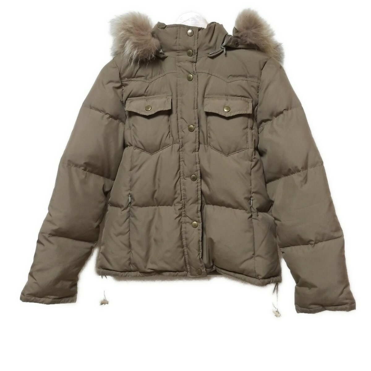 【中古】M-PREMIER(エムプルミエ) ダウンジャケット 長袖/冬 カーキブラウン