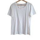 【中古】EVERYDAY I LIKE.(エブリデイアイライク) 半袖Tシャツ クルーネック 白