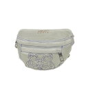 【中古】KENZO(ケンゾー) ウエストポーチ 虎 白×ブルー