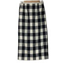 【中古】UNITED ARROWS(ユナイテッドアローズ) ロングスカート ダークネイビー×白