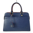 【中古】LOUIS VUITTON(ルイヴィトン) ヴァノー MM ハンドバッグ インディゴ レザー、牛革