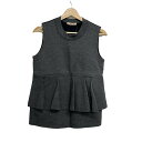 【中古】MARNI(マルニ) ノースリーブカットソー グレー×黒×アイボリー