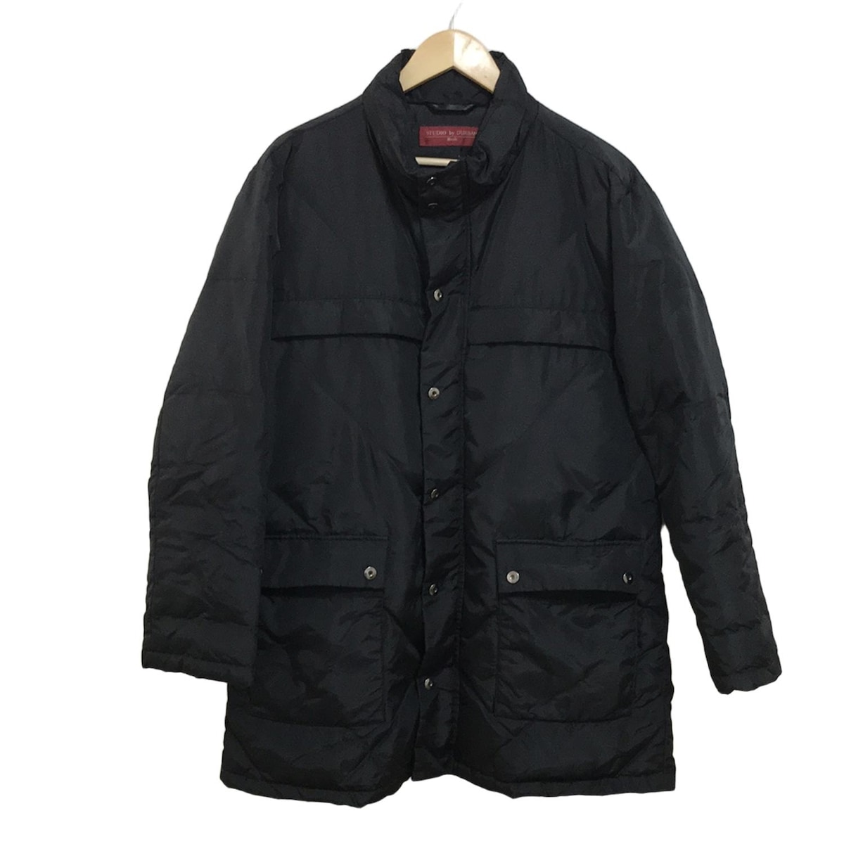 【中古】DURBAN(ダーバン) ダウンコート 長袖/ジップアップ/STUDIO by DURBAN/冬 黒