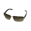 【中古】GUCCI(グッチ) サングラス ブラウン×白×ゴールド(4)