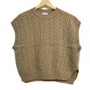 【中古】MACKINTOSH PHILOSOPHY(マッキントッシュフィロソフィー) 半袖セーター クルーネック ベージュ