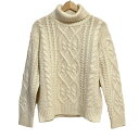 【中古】MACKINTOSH PHILOSOPHY(マッキントッシュフィロソフィー) 長袖セーター タートルネック アイボリー