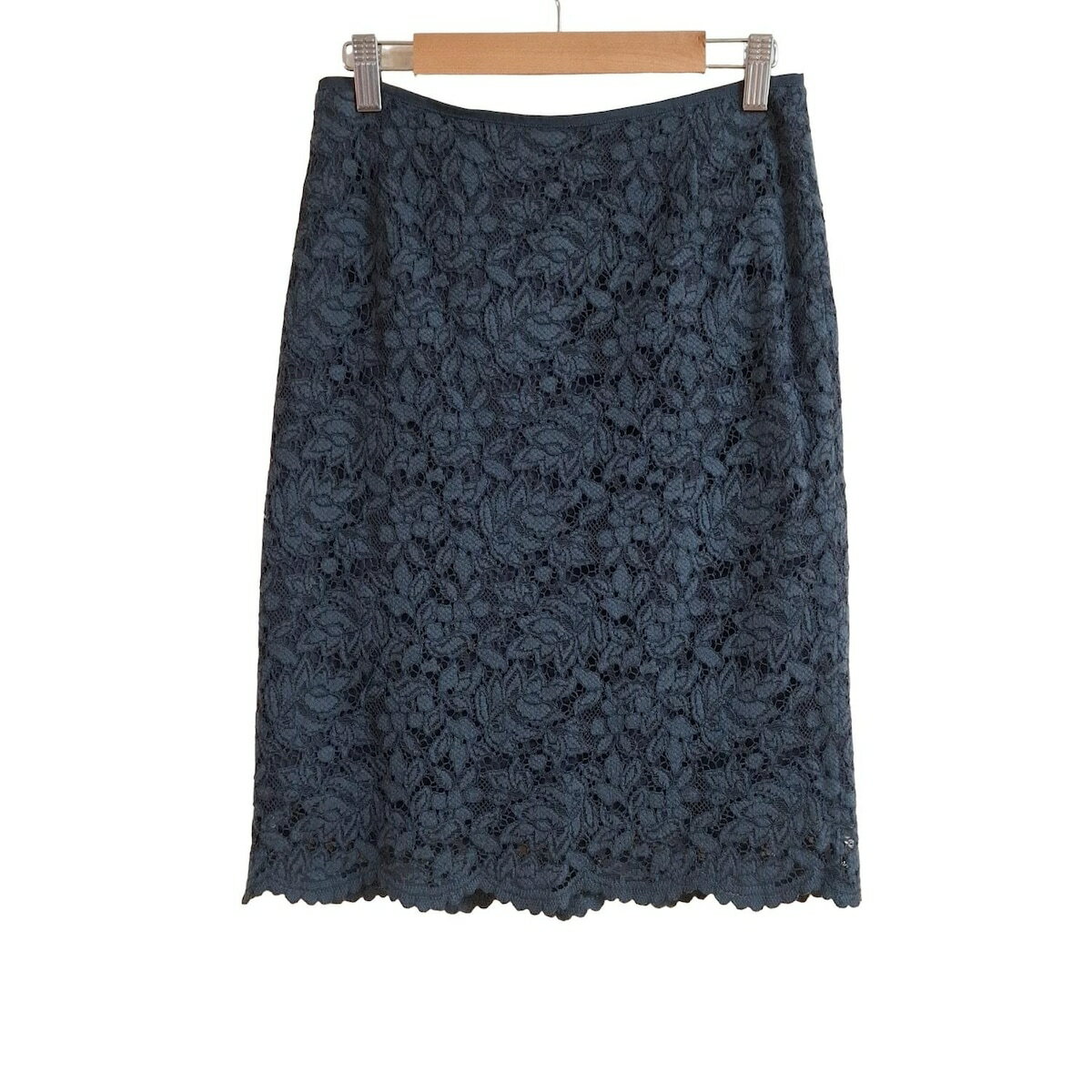 【中古】UNITED ARROWS(ユナイテッドアローズ) スカート ひざ丈/レース 黒