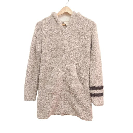 【中古】BAREFOOT DREAMS(ベアフットドリームス) チュニック 長袖/フェイクファー/ボーダー/ジップアップ ベージュ×ブラウン 【中古】BAREFOOT DREAMS(ベアフットドリームス) チュニック 長袖/フェイクファー/ボーダー/ジップアップ ベージュ×ブラウン