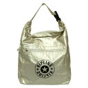 【中古】Kipling(キプリング) リュックサック 2way ゴールド×黒